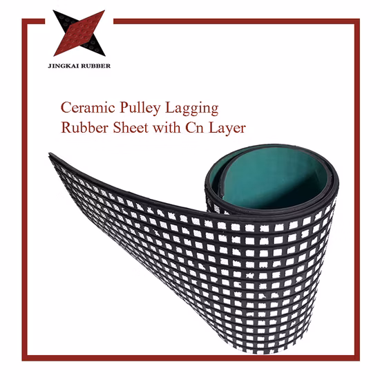 Ceramic Lagging High Quality High Wear Resistant Rubber Sheet with Cn Layer