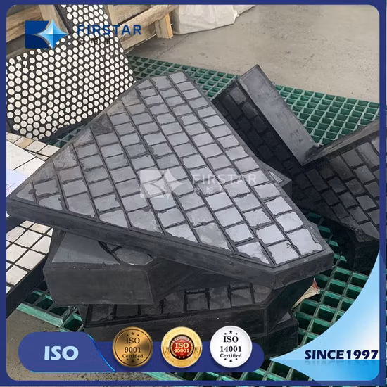 Hot Sale! Zirconia Toughened Alumina (ZTA) Ceramic Rubber Composites Steel Wear Liner