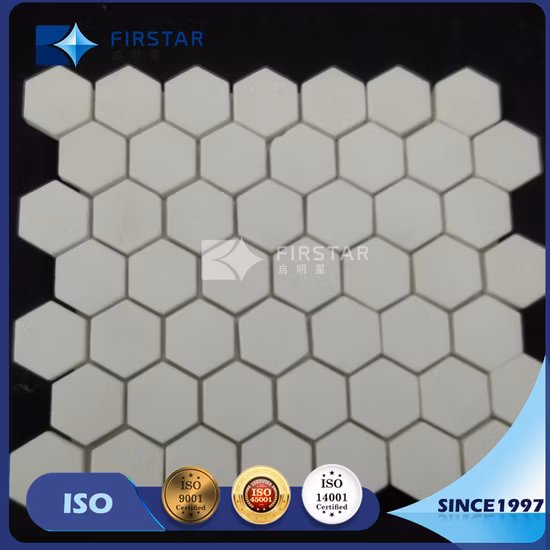 95 Alumina Oxide Ceramic Hexagon Tiles Liners