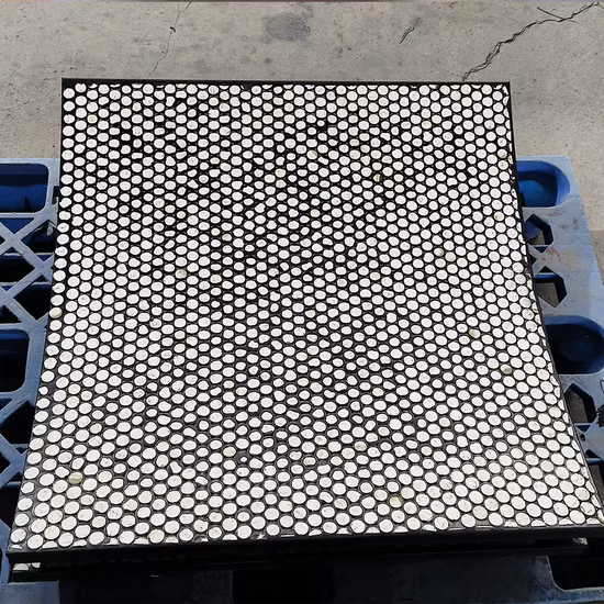 Ceramic Rubber Composite Wear Plates Zta Chute Ceramic Liner