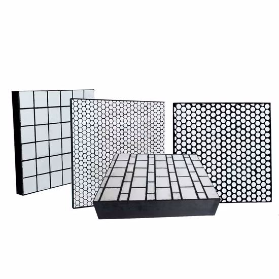 Abrasion and Impact Resistant Rubber Backed Alumina Ceramic Liner